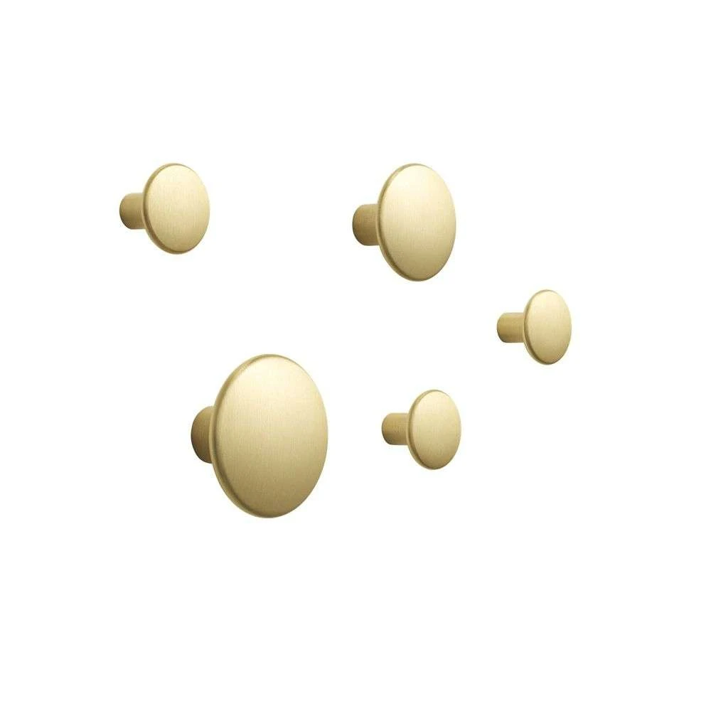 Dots Metal Set Of 5 Brass   Muuto