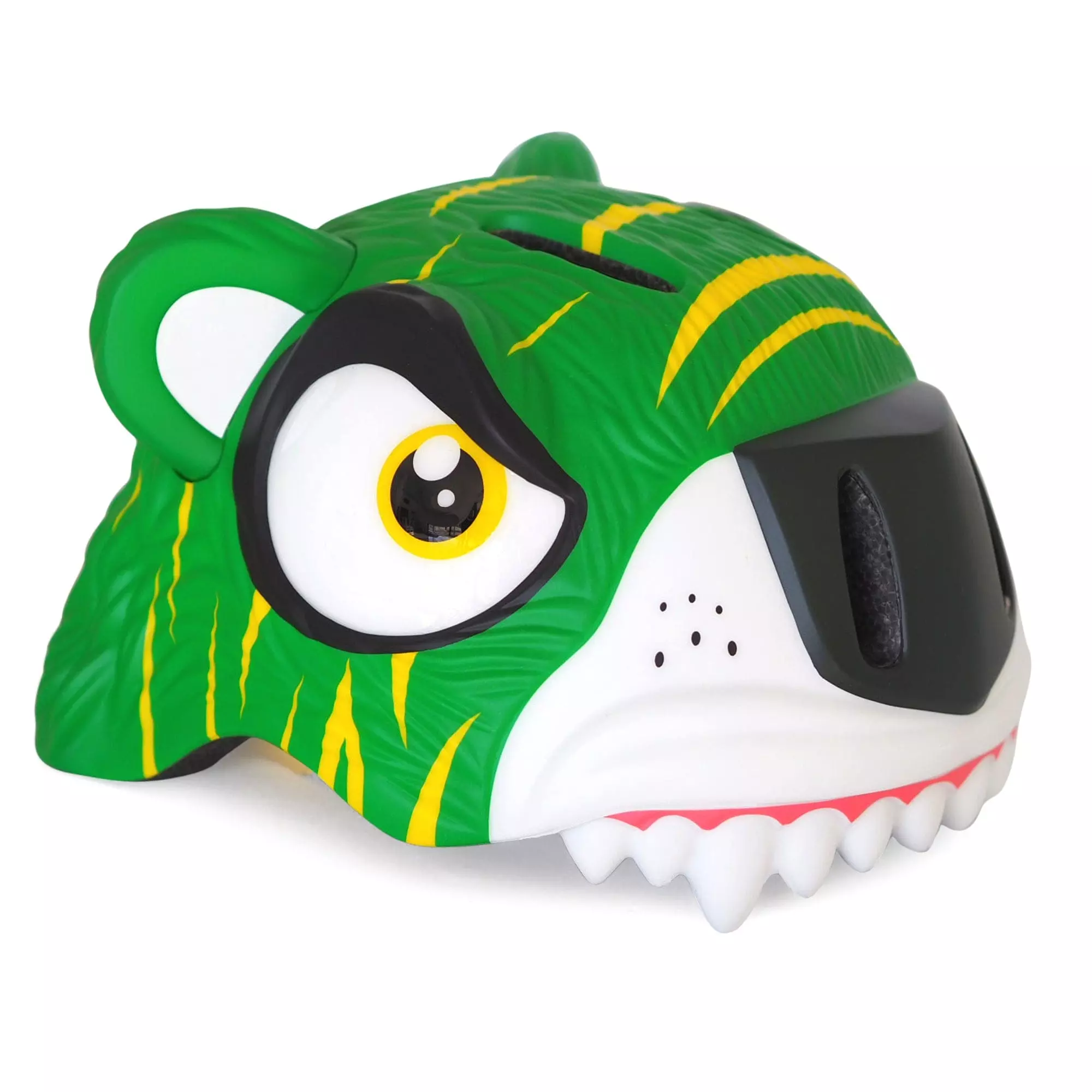 Crazy Safety Tiger Bicycle Helmet Green
