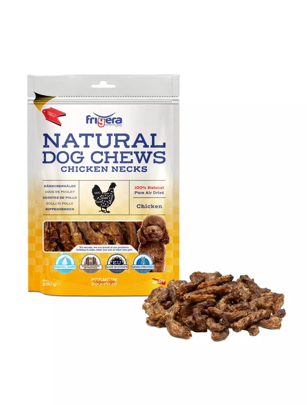 Frigera Natural Dog Chews Chicken Necks
