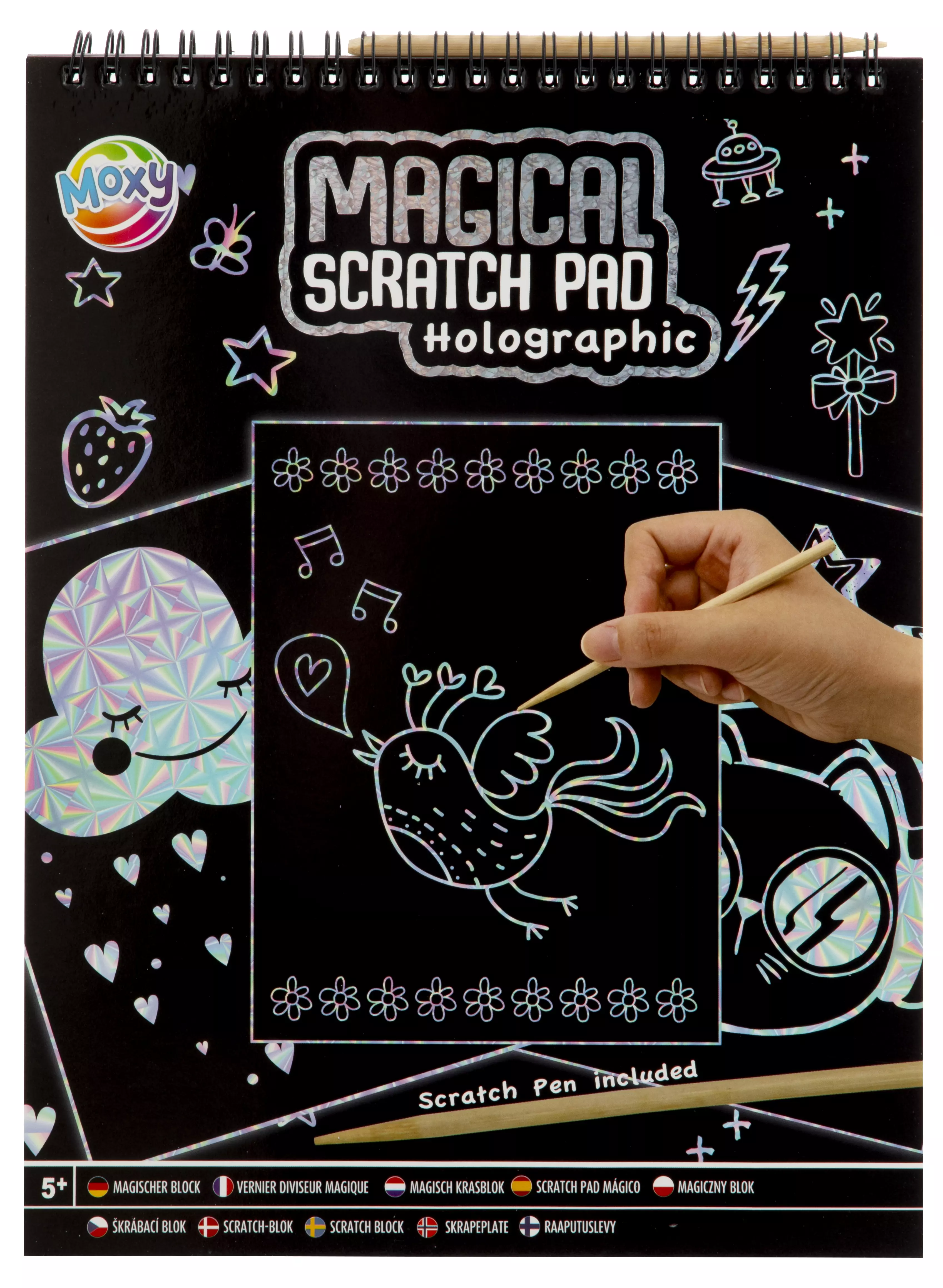 Moxy Magical Scratch Pad A4 Holographic