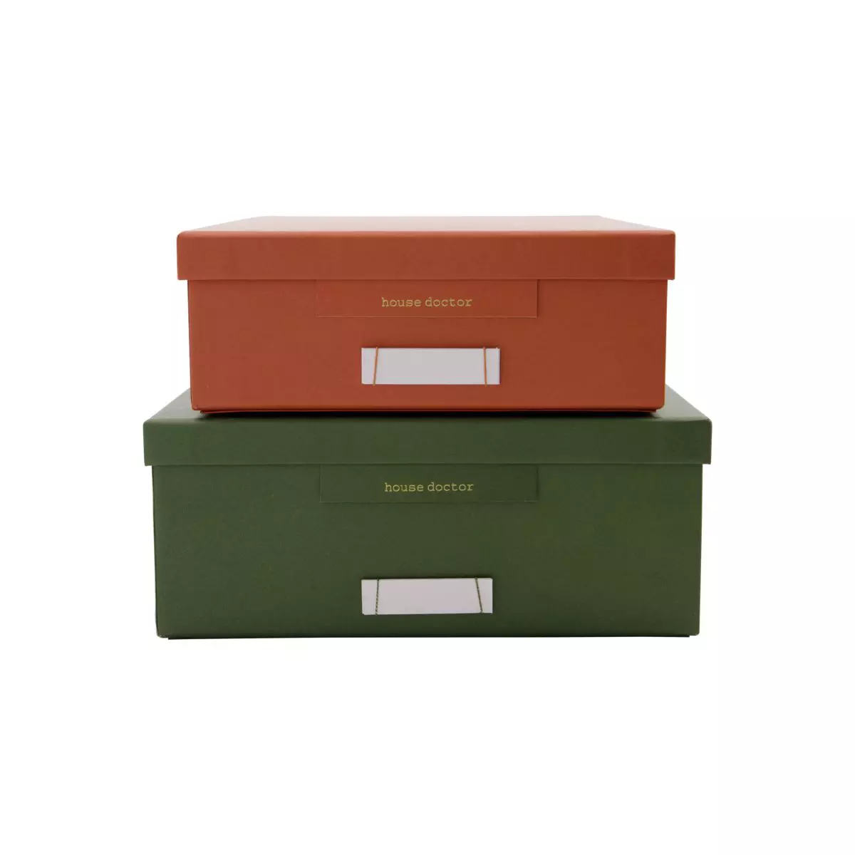 House Doctor Storage Boxes, Keep Green-Orange