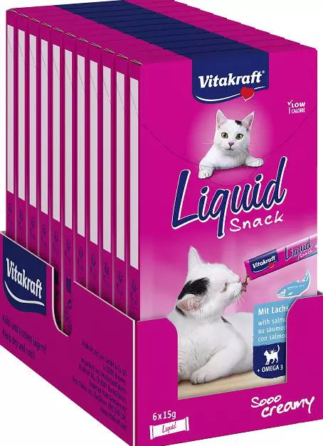 Vitakraft Cat Treats X Liquid-Snack Salmon