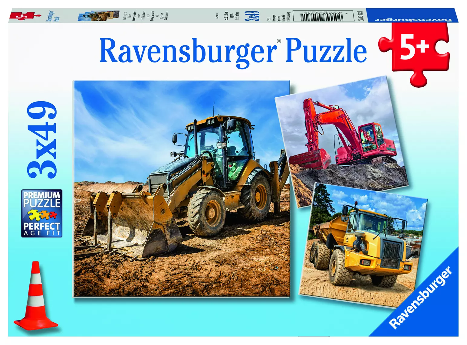 Ravensburger Digger At Work 3X49p 05032
