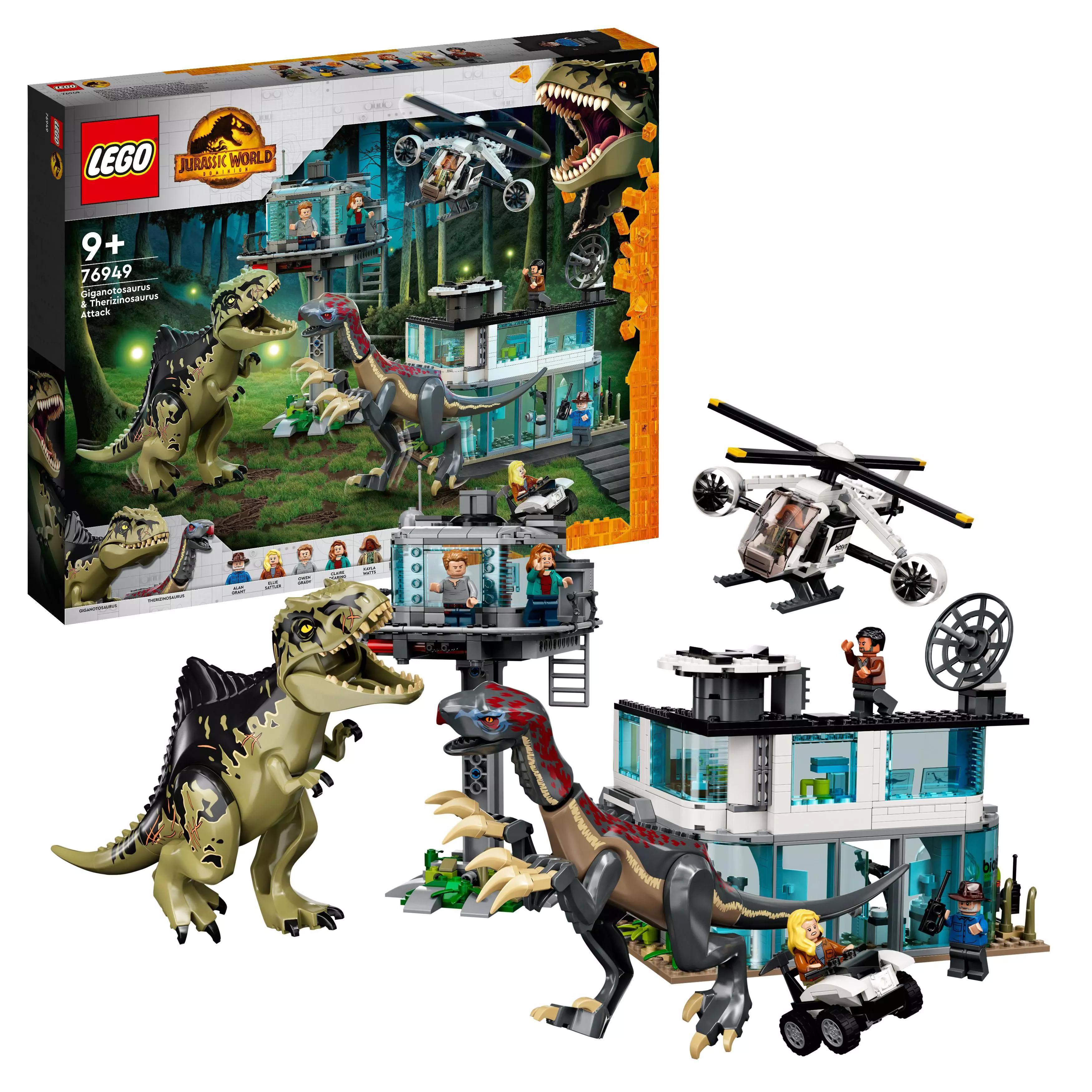 Lego Jurassic World Giganotosauruksen Ja Therizinosauruksen
