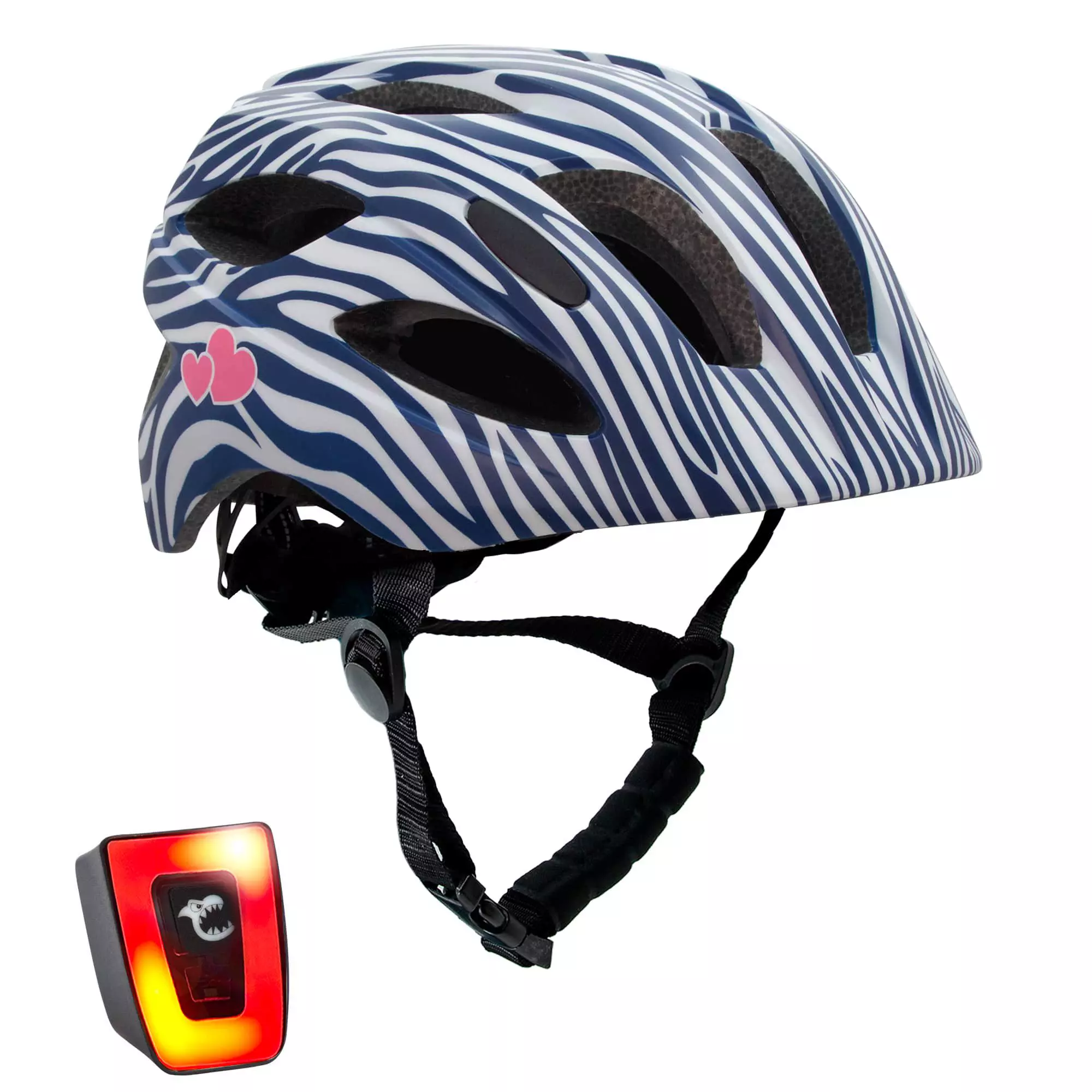Crazy Safety Stripes Bicycle Helmet Dark