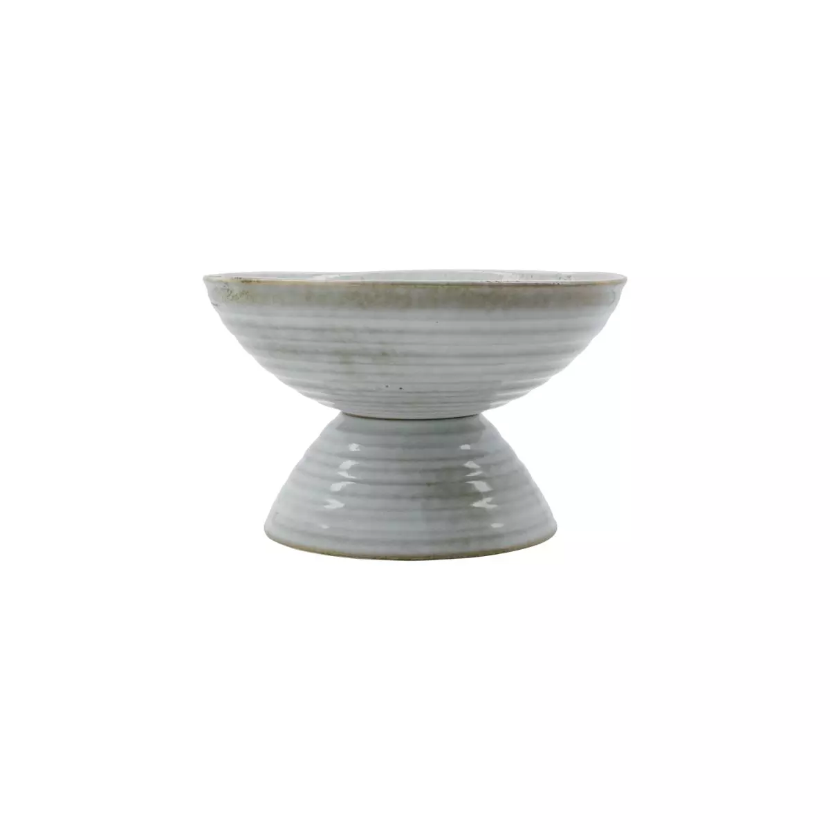House Doctor Rustic Stand Bowl Grey-Blue