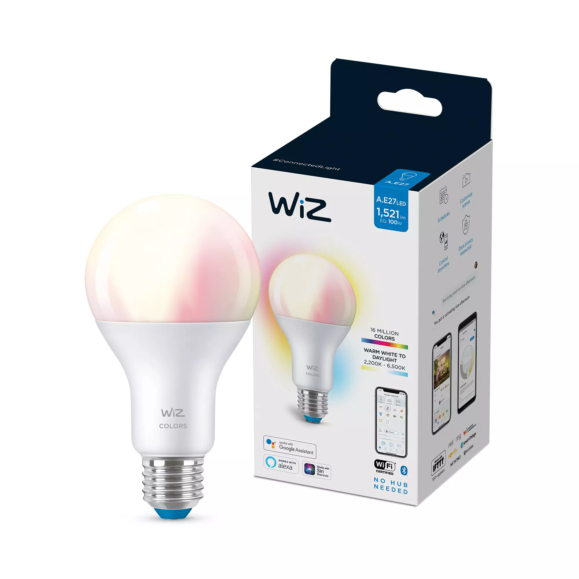 Wiz A67-Lamppu E27 Värillinen Ja Säädettävä