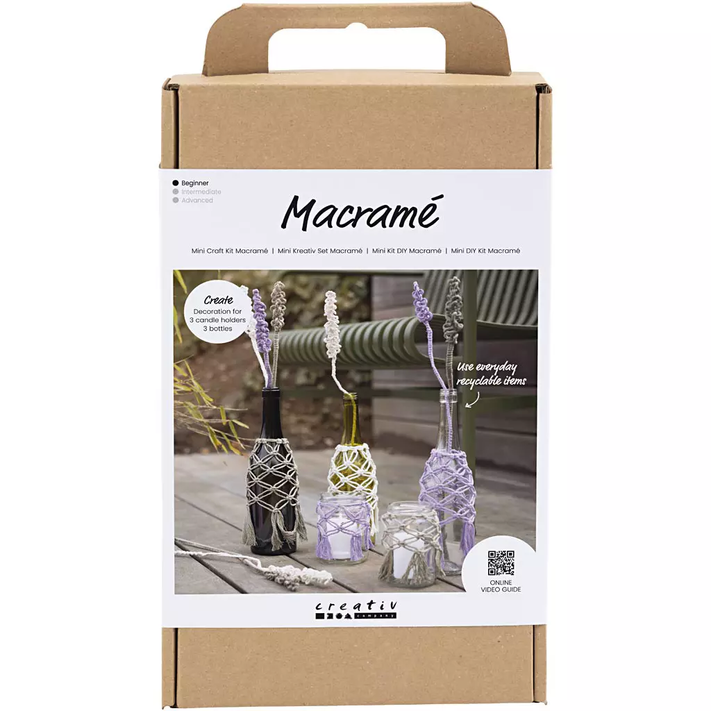 Craft Kit Macrame Glass Decoration 977626