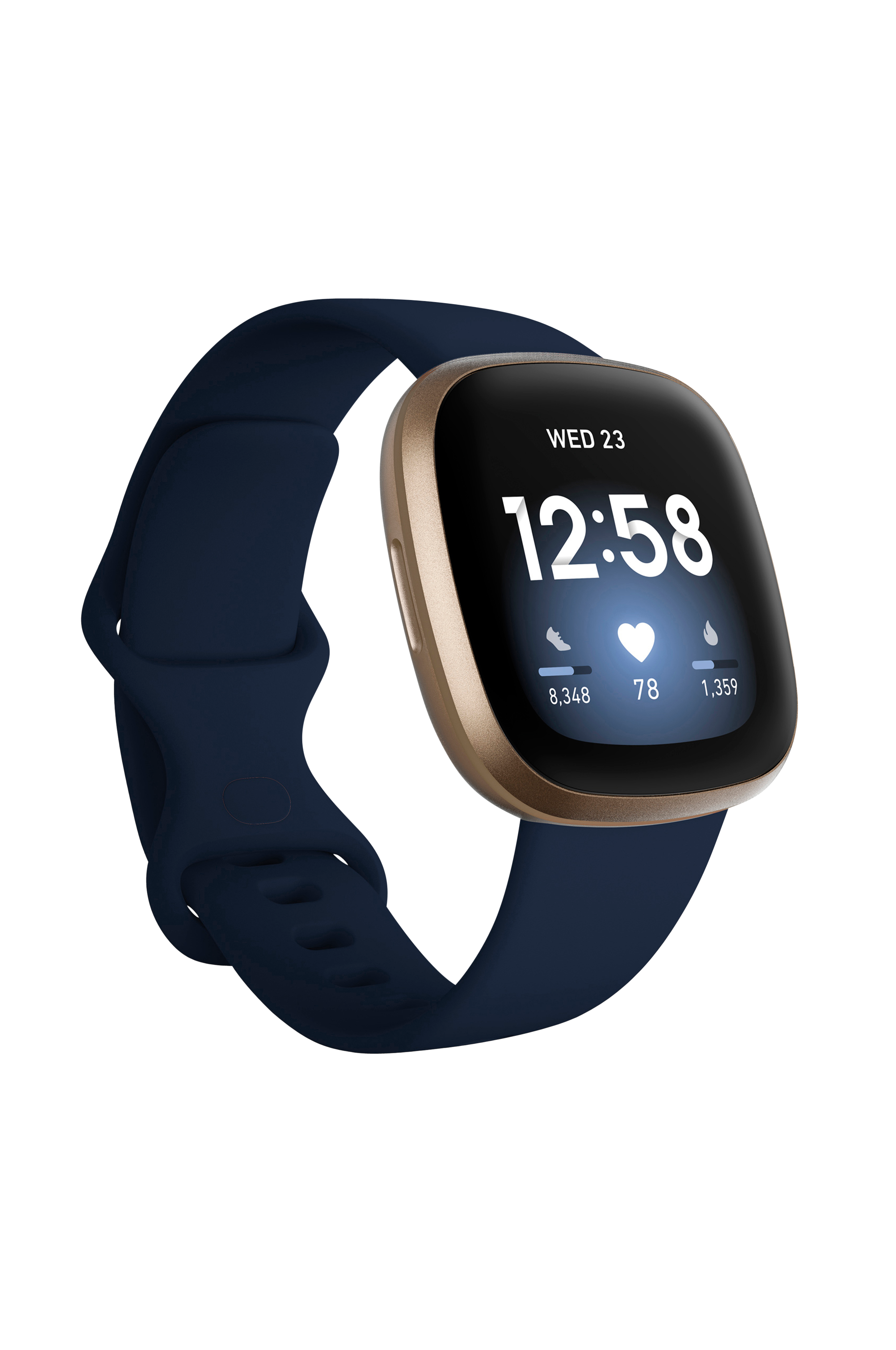 Versa 3 Midnight-Soft Gold