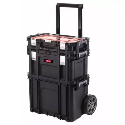 427267 Keter Tool Storage Box With Connect Trolley And