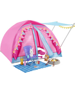 Barbie Camping Tent + 2 Dolls Teltta Ja 2 Nukkea
