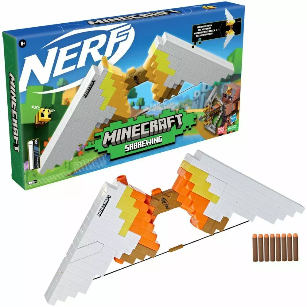 Nerf Minecraft Sabrewing Moottoroitu…