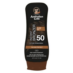 Australian Gold 50 Lotion Sunscreen With Instant Bronzer 237