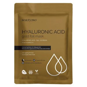 Beautypro Hyaluronic Acid Gold Foil Mask 25Ml