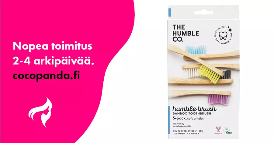 The Humble Co Flat Curved Adult Soft 5 Kpl