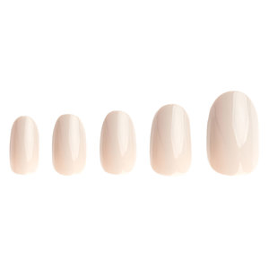 Invogue Classic Nude Oval Nails 24 Kpl