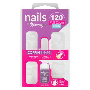 Invogue Full Cover Coffin Nails 120 Kpl