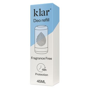Klar Deo Refill Fragrance Free 45Ml