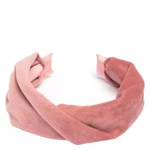Dark Velvet Hairband Folded – Blush Rose