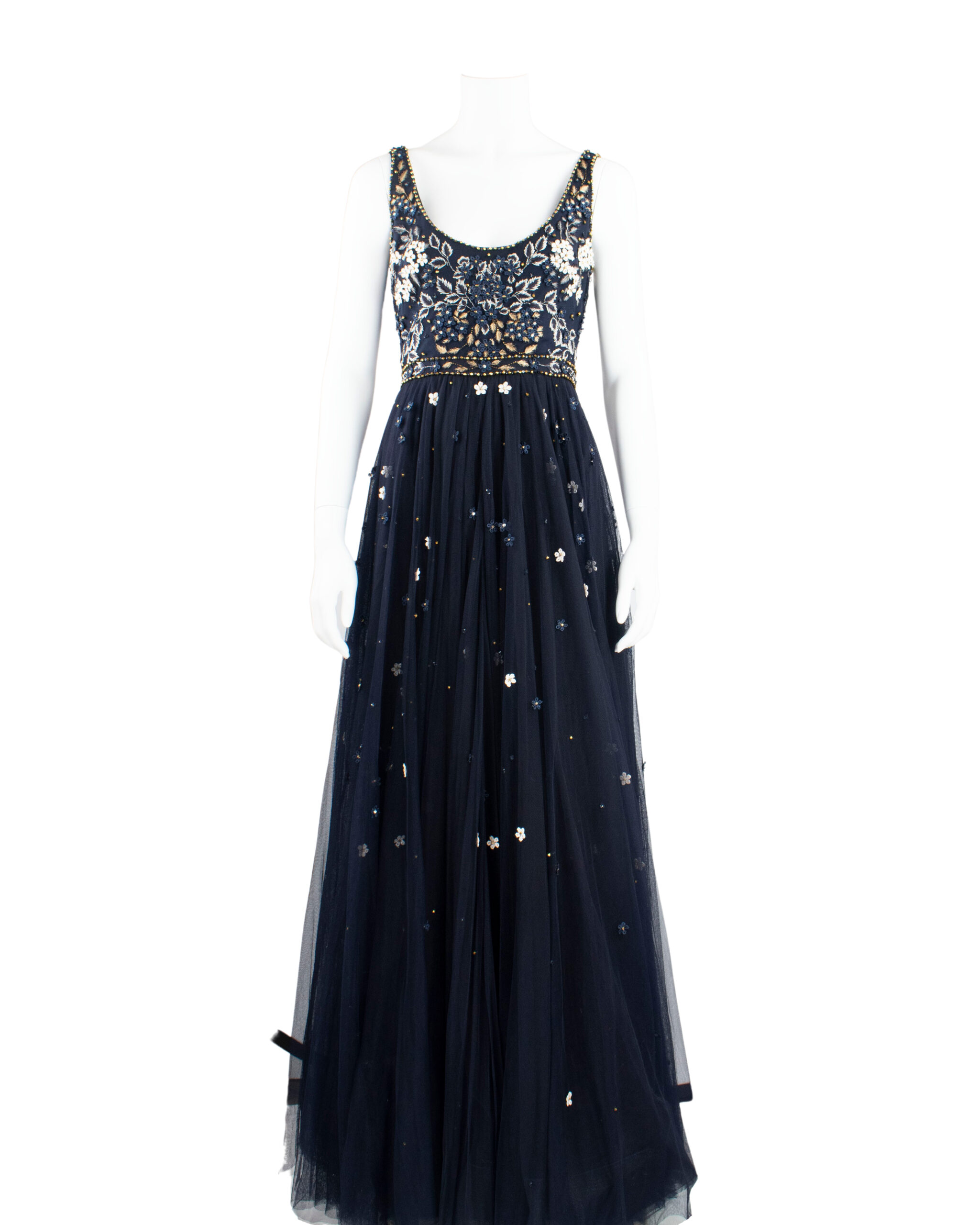 Bubbleroom Occasion Ivy Embellished Gown Navy 42