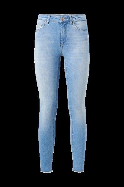 Only Blush Mid Raw Jeans Light Blue Denim Xs 32