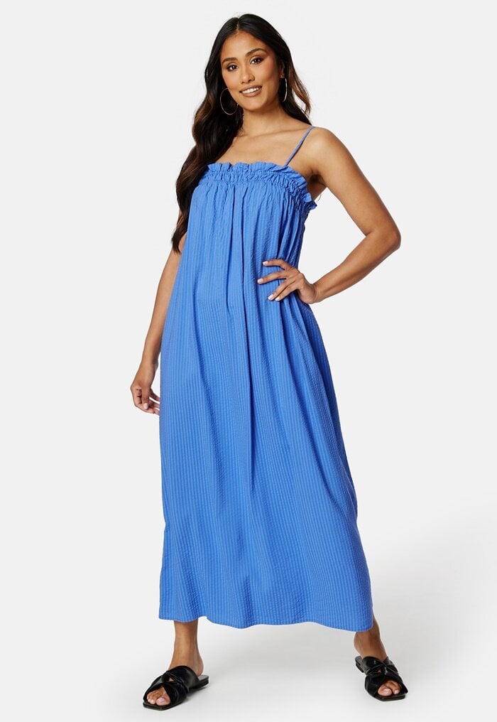 Only Mia Slip Dress Dazzling Blue
