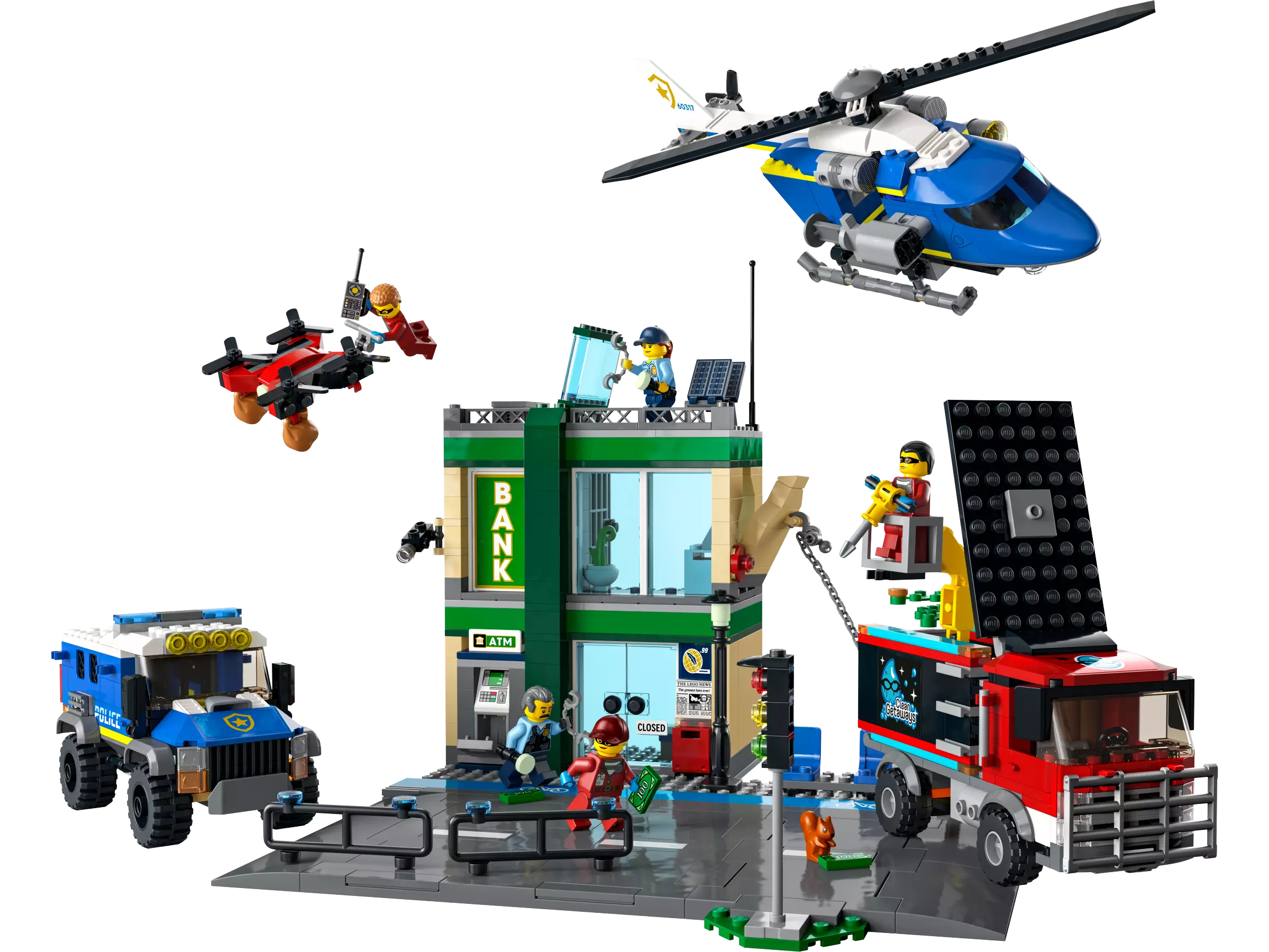 Lego City Police 60317 Poliisi Ja Pankkirosvojen Takaa Ajo
