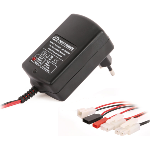 Robitronic Twin Charger 4-7 Cells 0.9A 7-8 Cells 120Ma