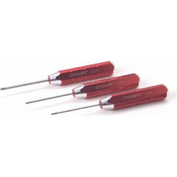 Dynamite Machined Hex Driver Metric Set. Red Dyn2904