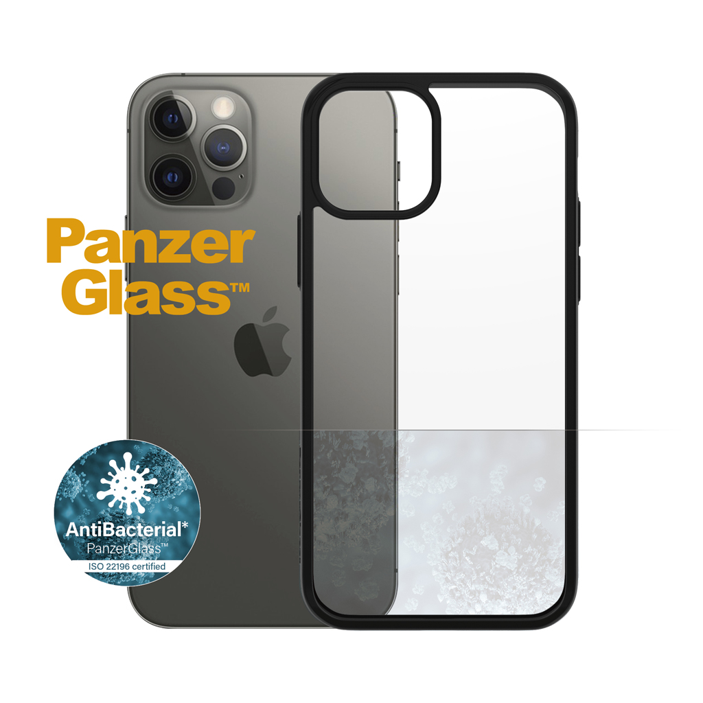 Panzerglass Clearcase Iphone 12 12 Pro, Musta