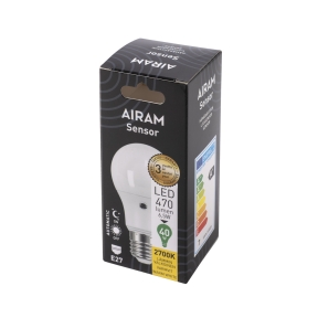 Airam Led Lamppu Hämärätunnistimella 6,5W 827 E27