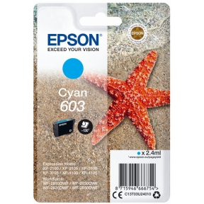 Epson 603 Mustepatruuna Cyan 130 Sivua T03u2