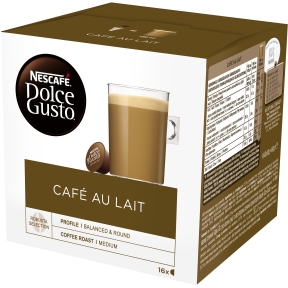 Nescafe Dolce Gusto Cafe Au Lait Kahvikapselit, 16 Annosta