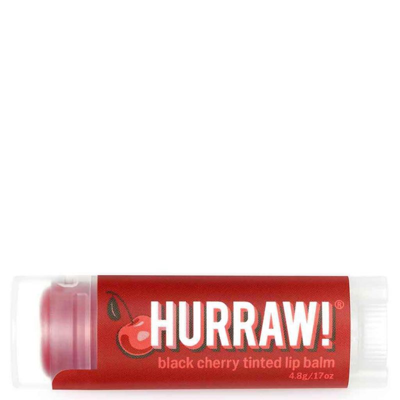 Hurraw! Raspberry Tinted Lip Balm Vadelma Sävyttävä Huulivoide