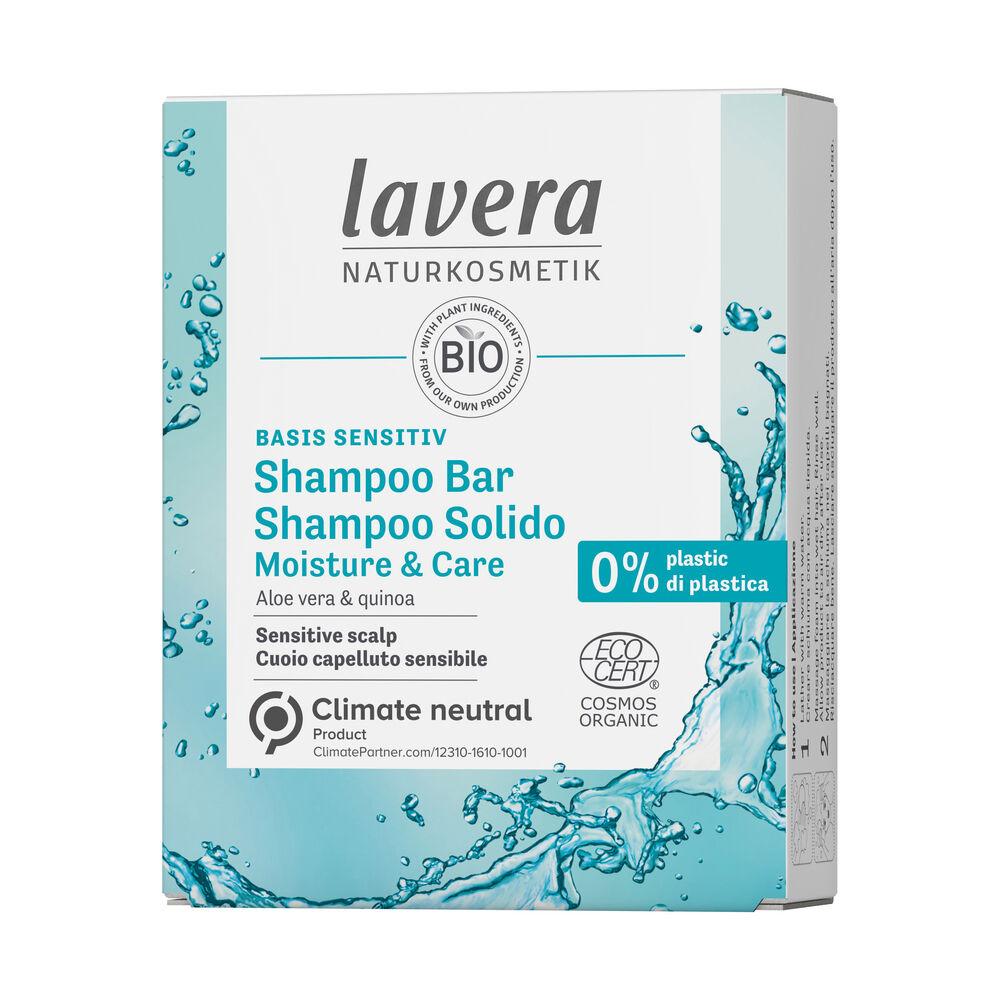 Lavera Basis Sensitiv Shampoo Bar  Palashampoo Herkälle Hiuspohjalle