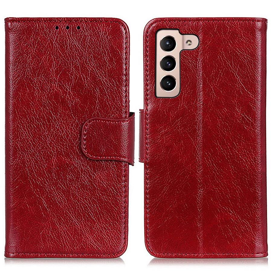 Samsung Galaxy S22 5G Kotelo Punainen Nahka