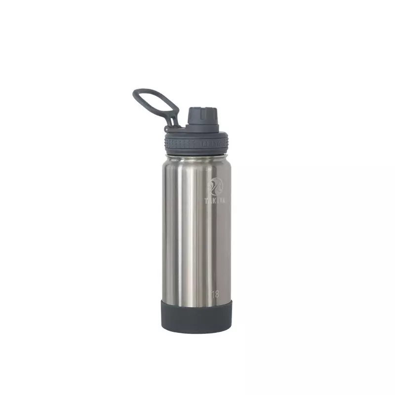 Takeya 18 Oz 530Ml Actives Insulated Water Bottle -Teräksinen