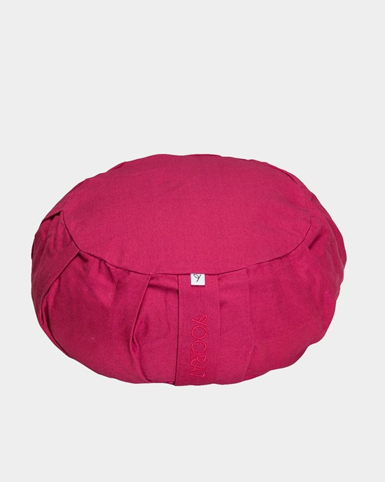 Yogiraj Meditation Cushion Round  Meditaatiotyyny Rasberry Red