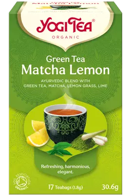 Yogitea Green Tea Matcha Lemon -Luomutee