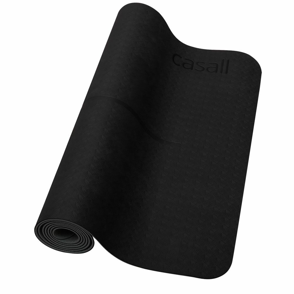 Casall Position Yoga Mat Tpe  Joogamatto 4Mm Black Grey