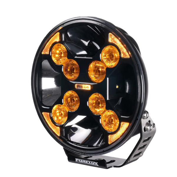 Lisävalo Purelux Black 9120 - Pyöreä / 23 Cm / 120W / Ref. 45, 3 Kpl - Täydellinen Setti