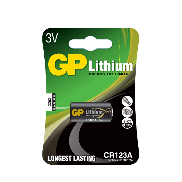 Cr123a-Paristo Gp Lithium, 10 Kpl