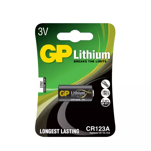 Cr123a Paristo Gp Lithium, 10 Kpl