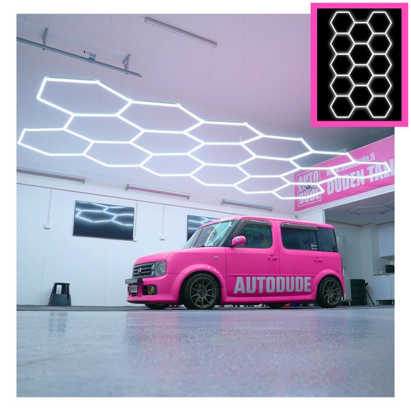 Hexagon-Valo Dr Dirt Garage Sky, 14 Grid System, 240 X 410 Cm, 1 Pcs