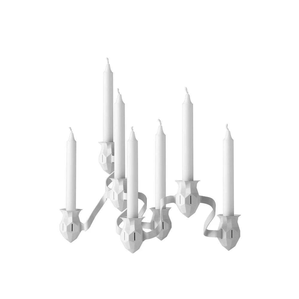 The More The Merrier Candlestick White   Muuto