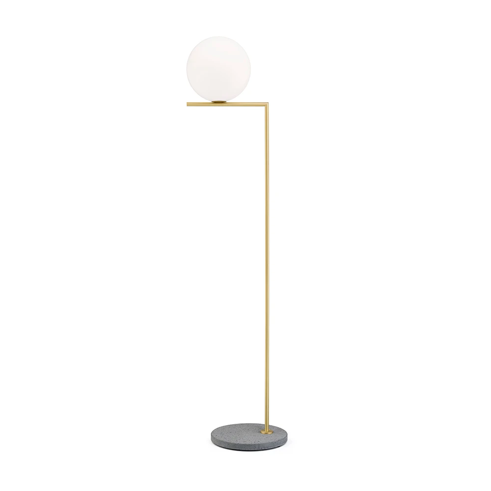 Ic F2 Outdoor Brass (Grey Lava Marble)   Flos