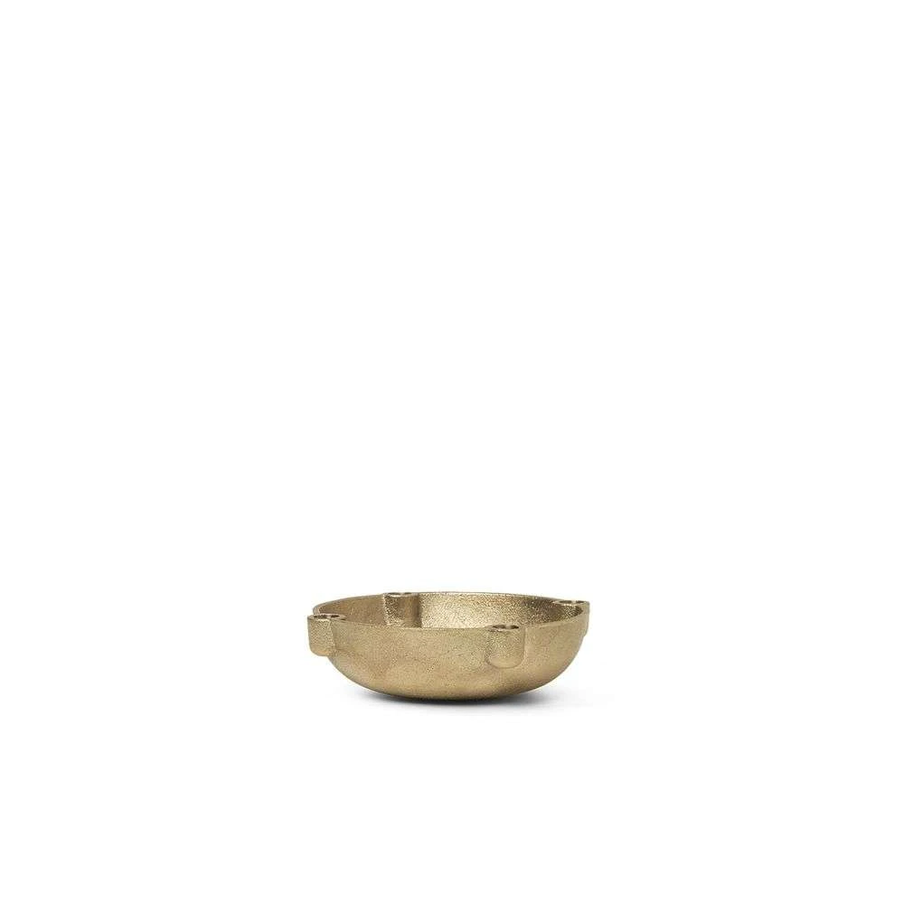 Bowl Candle Holder Small Brass   Ferm Living