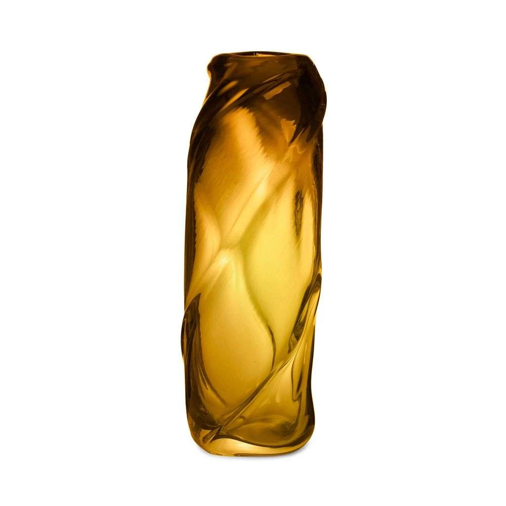 Water Swirl Vase Tall Amber   Ferm Living