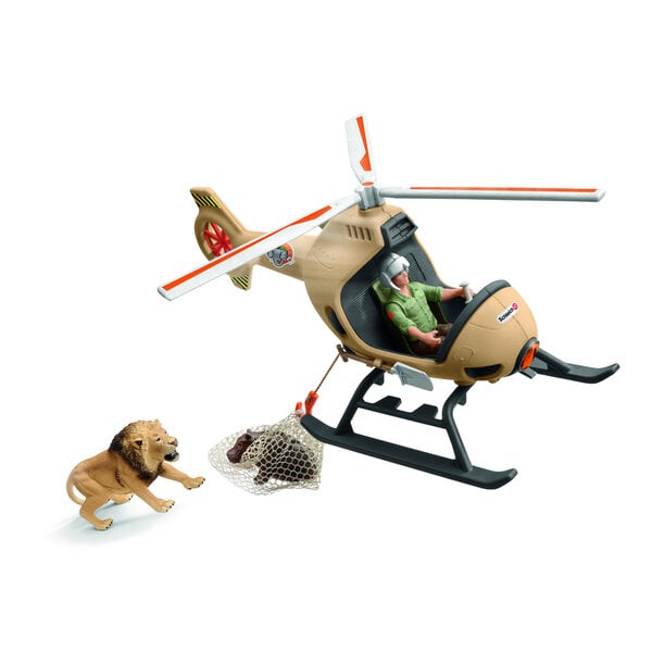 Schleich Wild Life Eläinten Pelastus Helikopterilla
