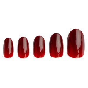 Invogue Rouge Oval Nails Kpl